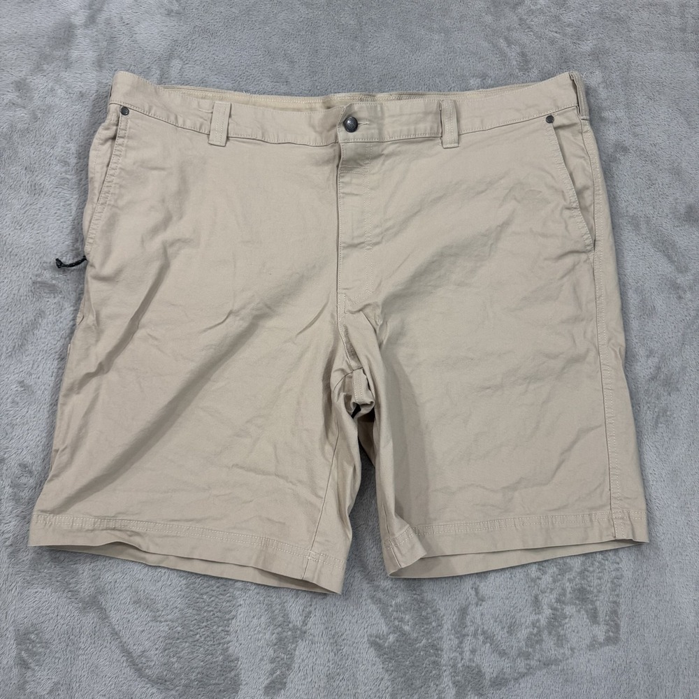 Columbia Shorts Mens 44 Flex Canvas Outdoor Flat‎ Front Chino Fishing 10" Inseam